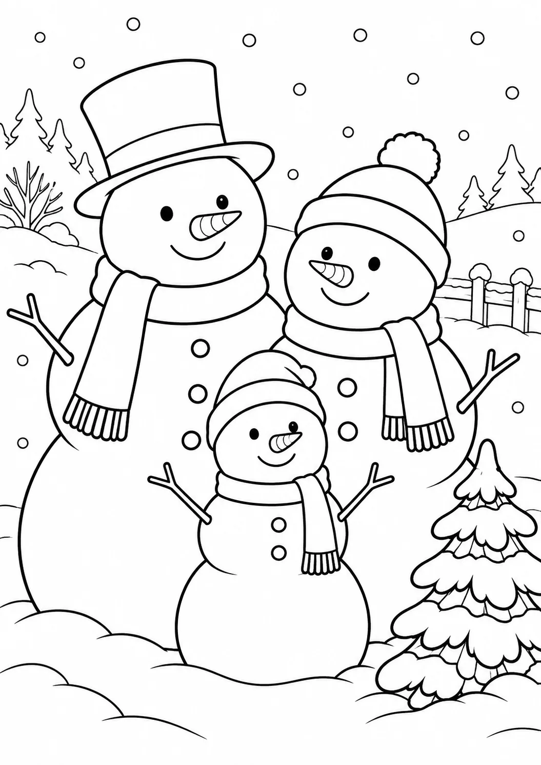Schneemannfamilie
