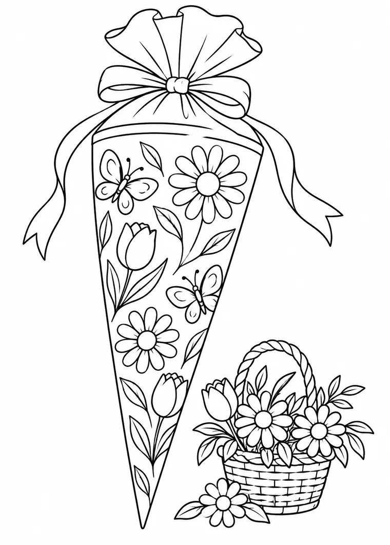 Blumen-Schultüte