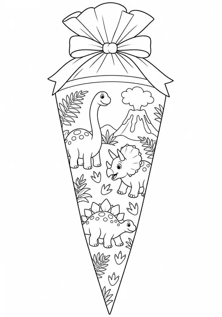 Dinosaurier-Schultüte