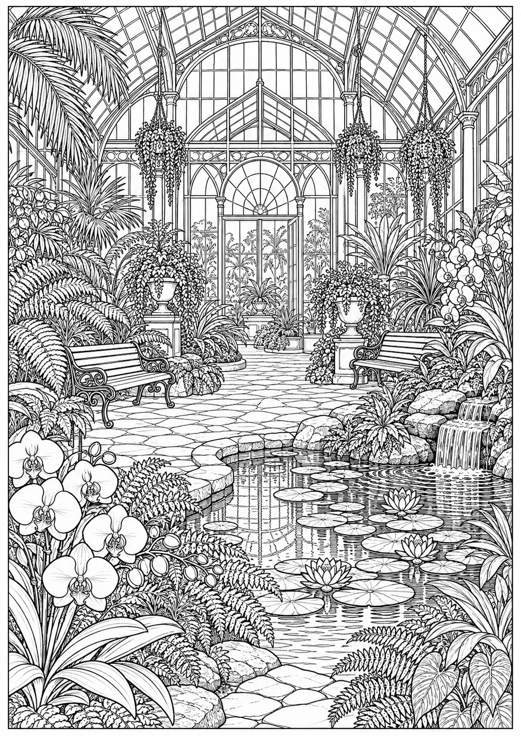 Gewächshaus im botanischen Garten