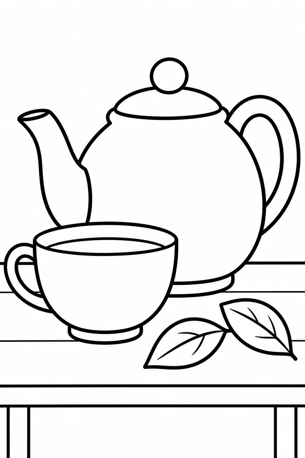 Teekanne und Tasse