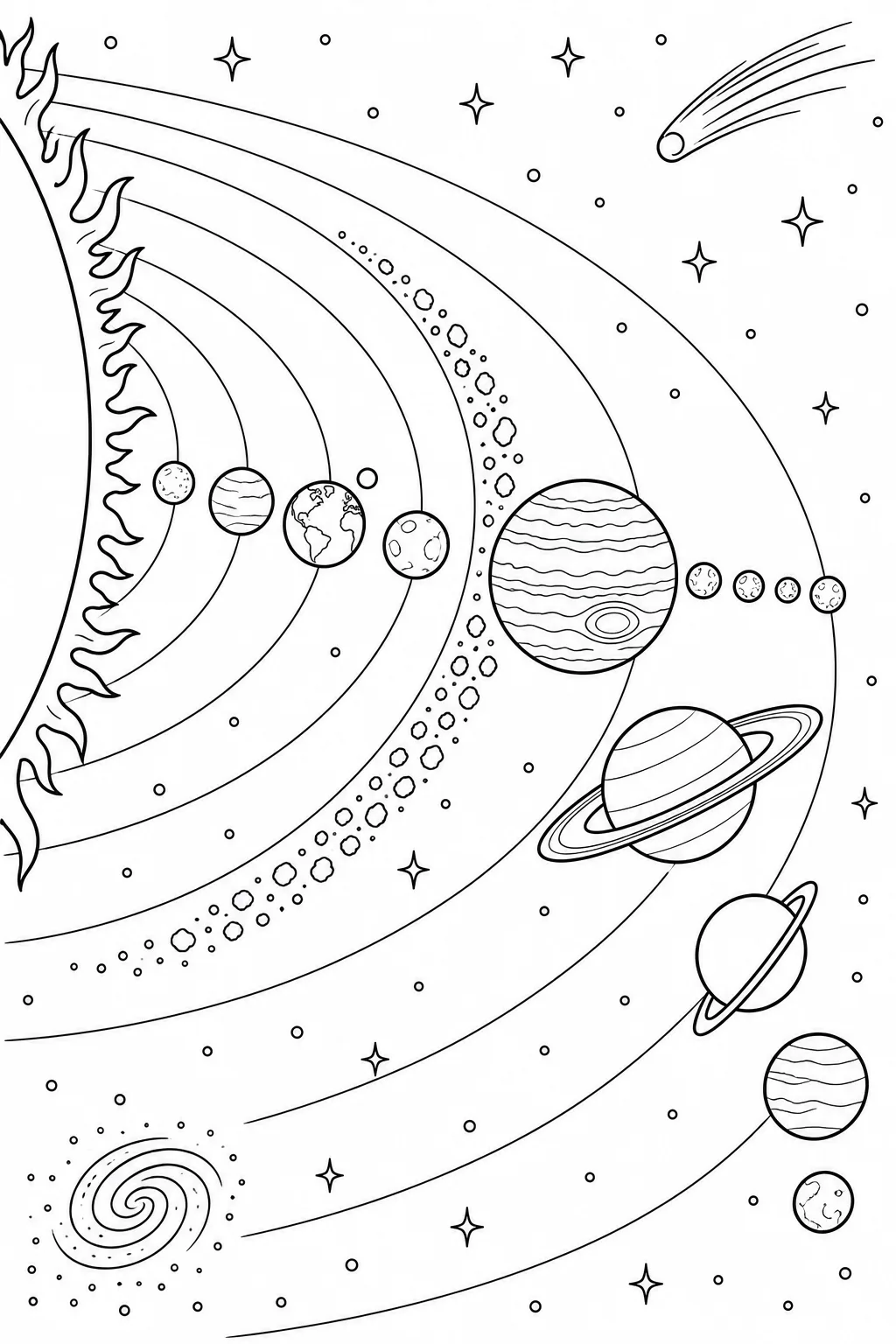 Jupiter mit vier großen Monden