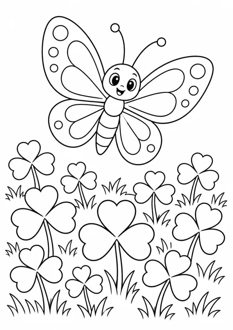 Kleefeld mit Schmetterling