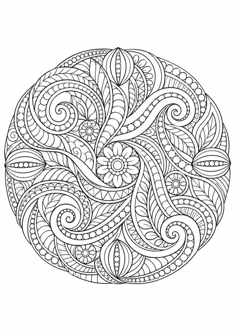 Abstrakte Ranken und Spiralen
