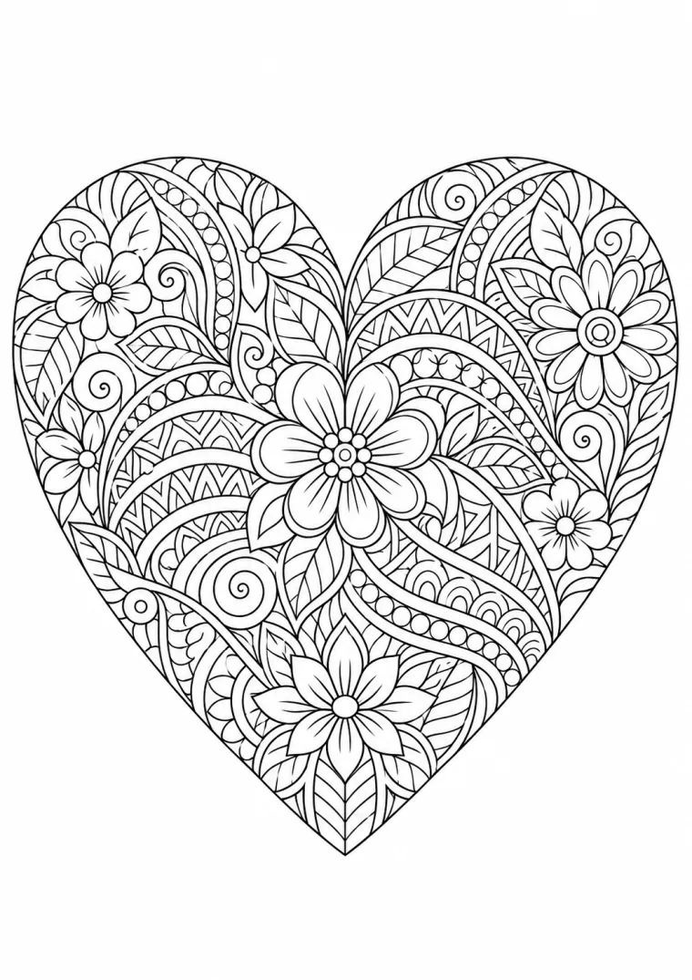 Florales Herz