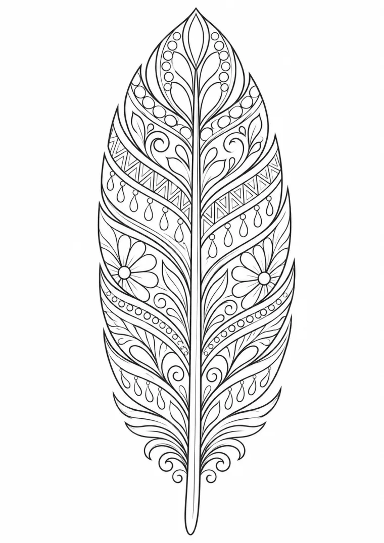 Ornamentale Feder