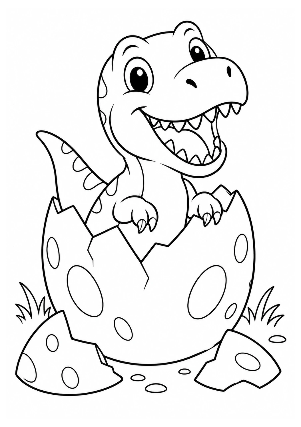 T-Rex schlüpft aus dem Ei