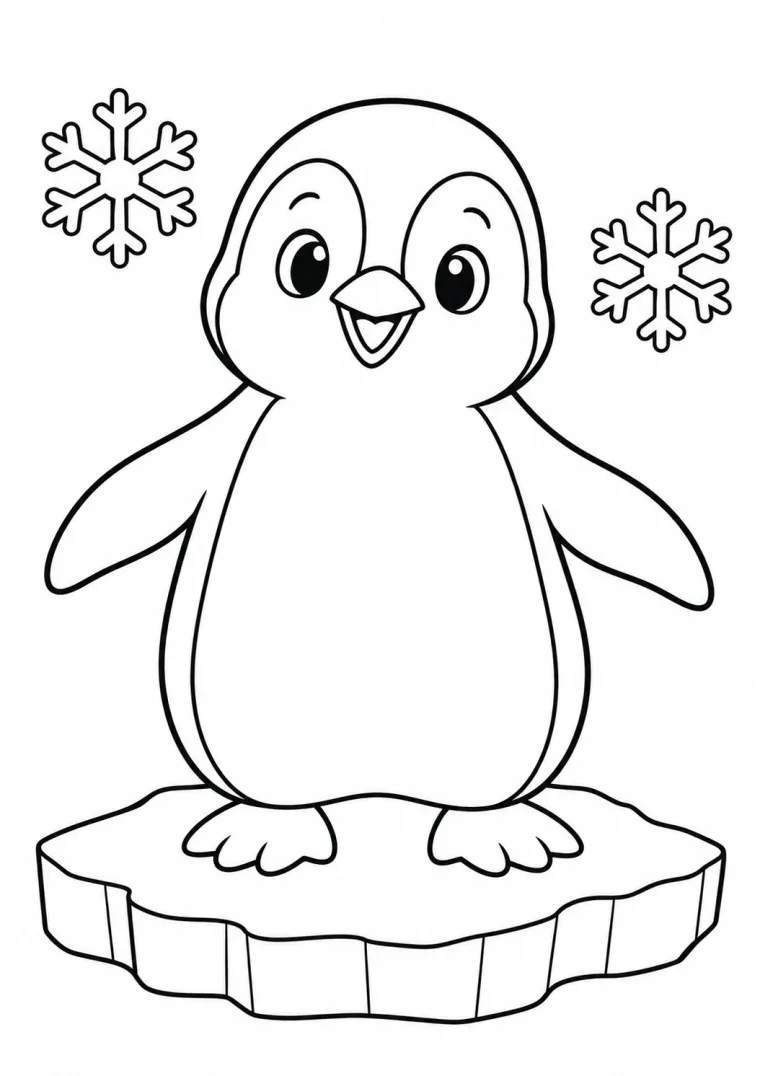 Pinguin auf einer Eisscholle