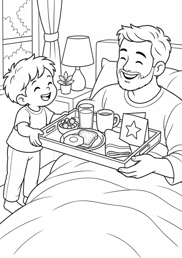 Frühstück für Papa