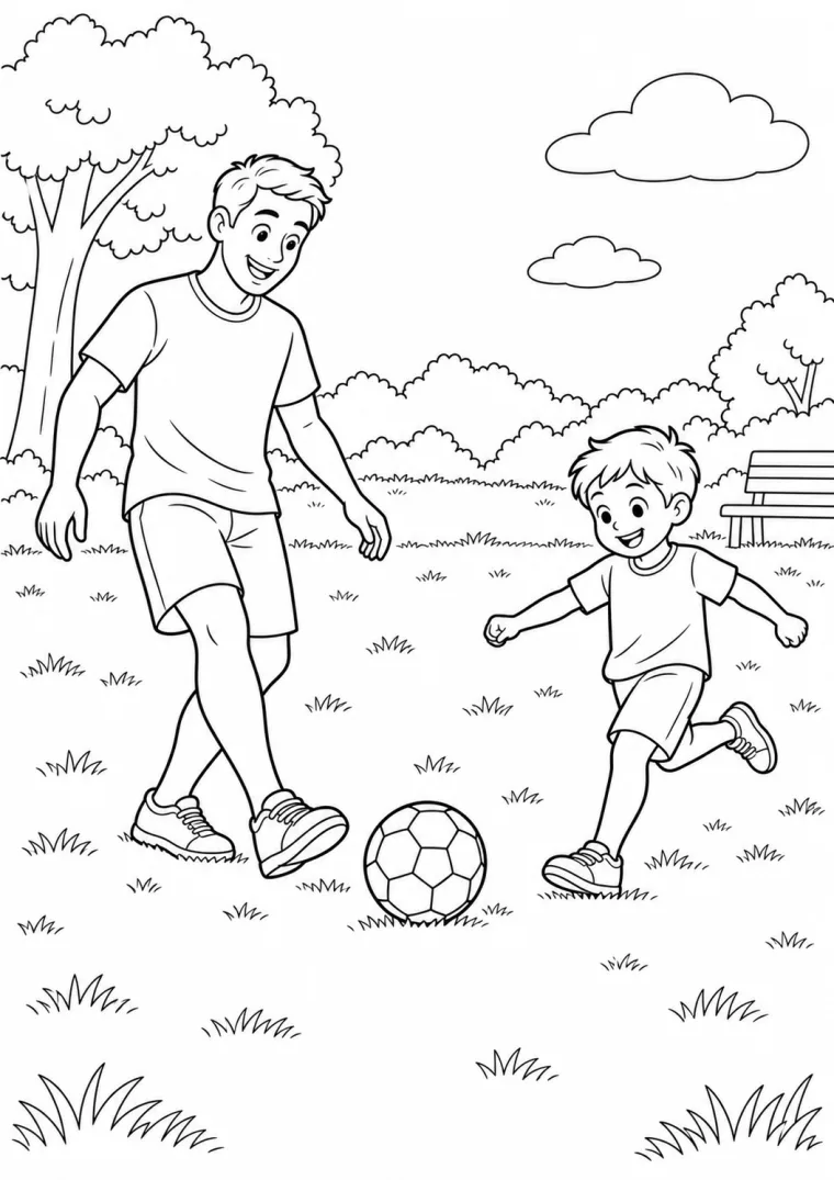 Gemeinsames Fußballspiel