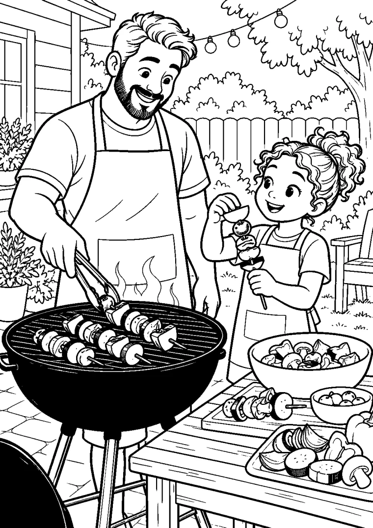 Gemüsespieße grillen mit Papa