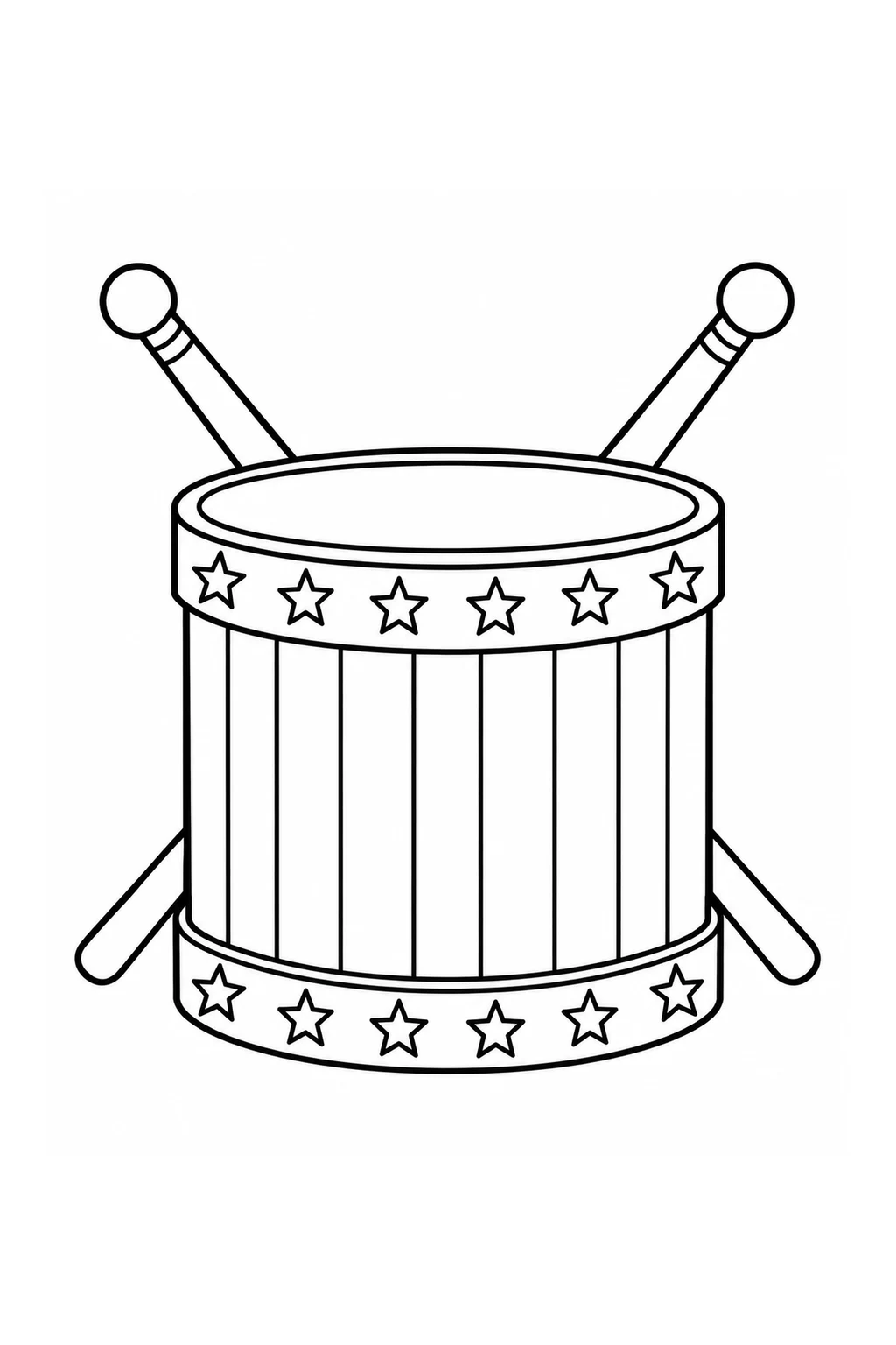Trommel mit Sternen