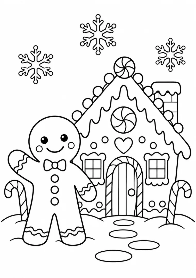 Weihnachten mit Lebkuchenhaus