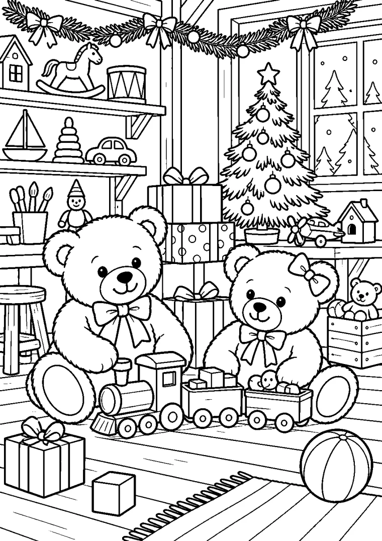Weihnachtliche Spielzeugwerkstatt