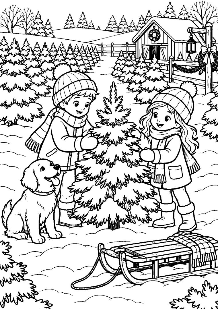 Weihnachtsbaum von der Schneefarm