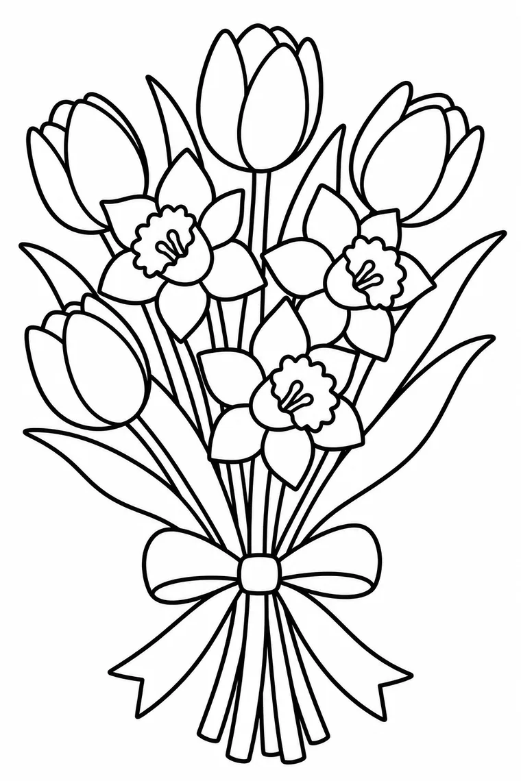 Frühlingsblumenstrauß