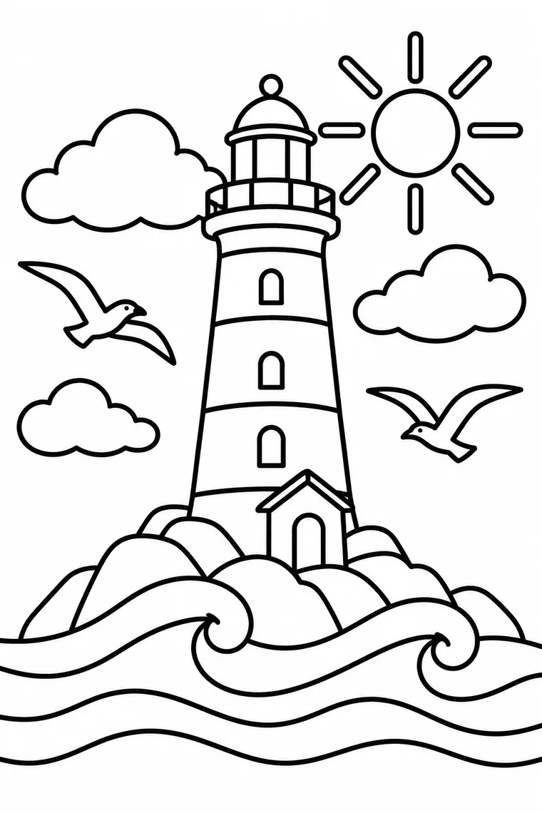 Leuchtturm am Meer
