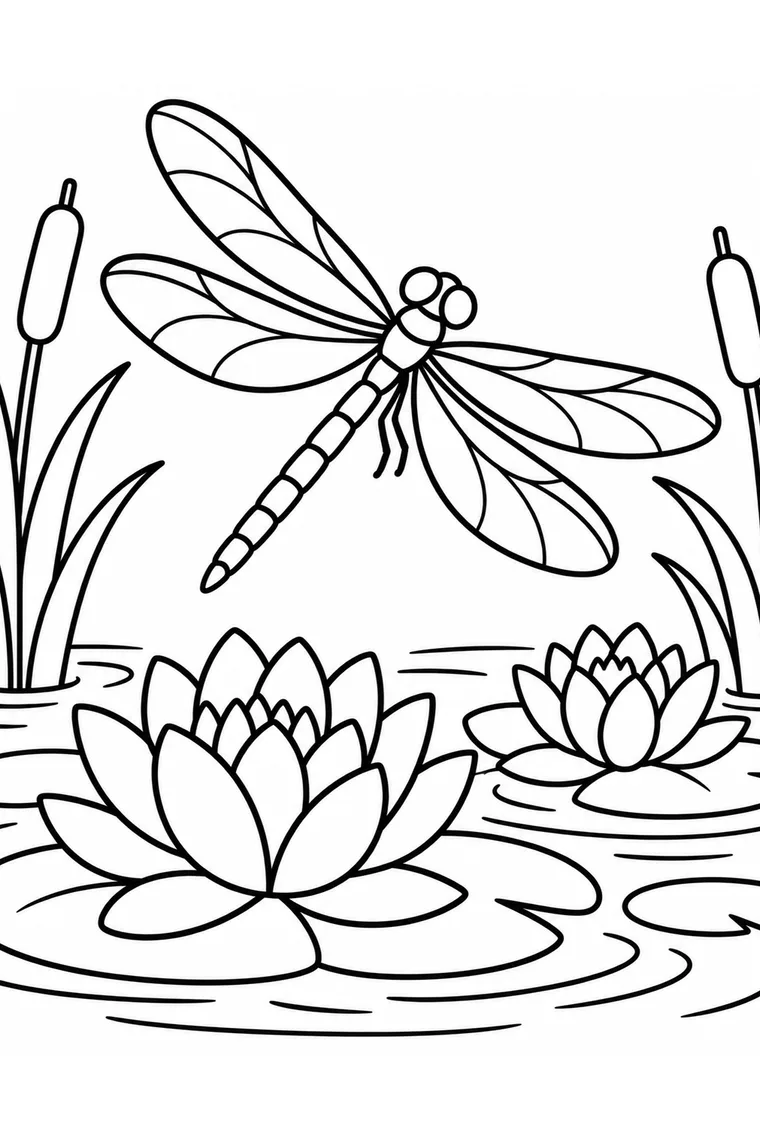 Libelle am Seerosenteich