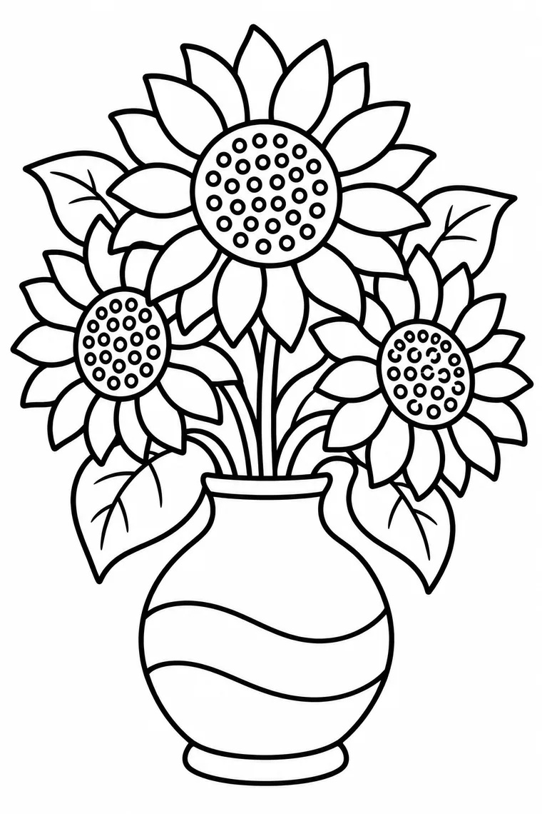 Sonnenblumen in der Vase