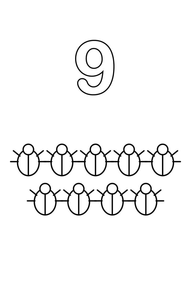 Zahl Neun