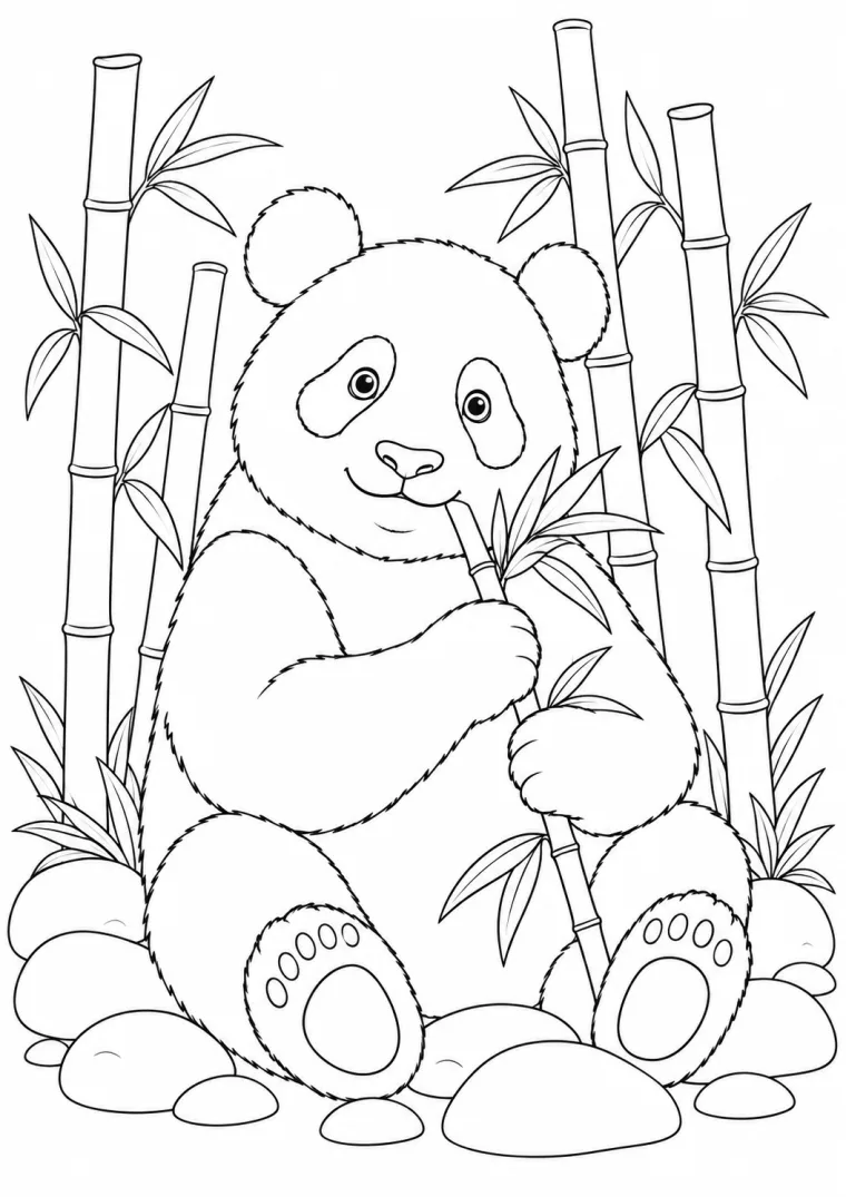 Panda im Bambus