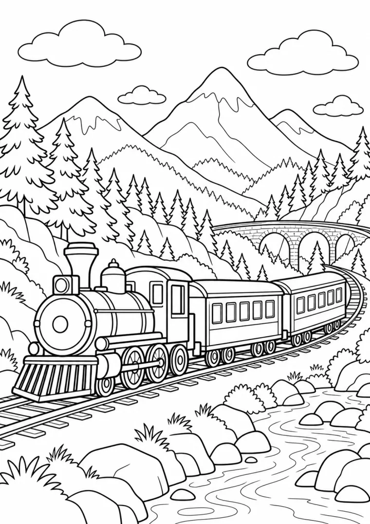 Bergzug im Tal