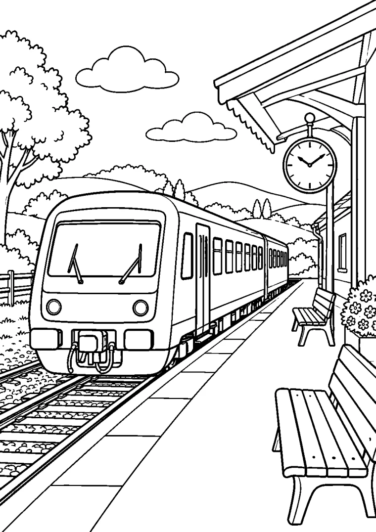 Regionalzug am Landbahnhof
